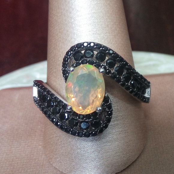 Jewelry - Genuine Ethiopian Opal & Spinel Ring